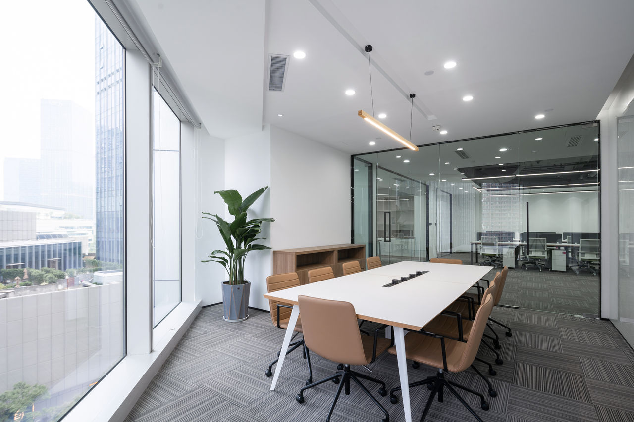 interior of modern office with simple design