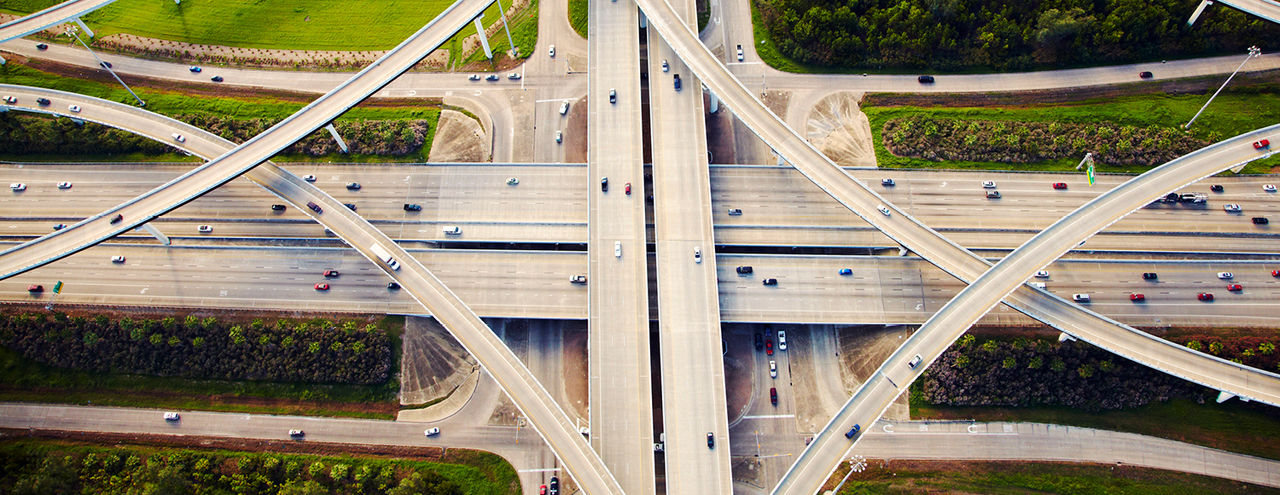 Cars driving on the road